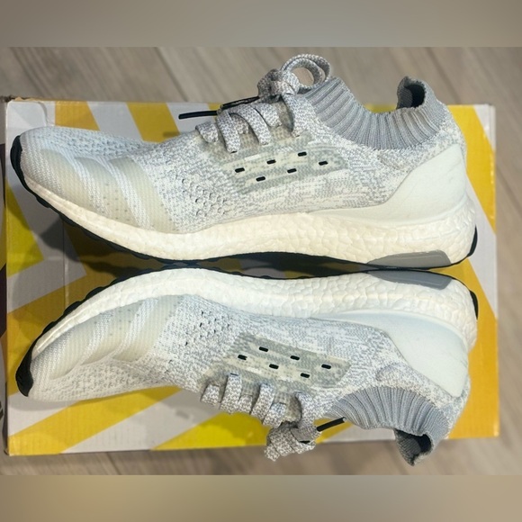 Adidas UltraBOOST Uncaged Gray/White Knit Sneakers - Picture 7 of 10